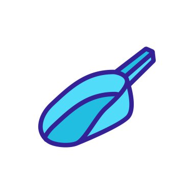 Kedi kumu ikon vektörü. İnce çizgi işareti. İzole edilmiş kontür sembolü gösterimi