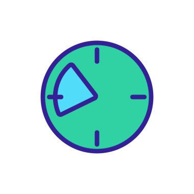 Sabah ikonu vektörü. İnce çizgi işareti. İzole edilmiş kontür sembolü gösterimi