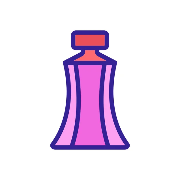 Fragante Perfume Icono Vector Signo Línea Delgada Ilustración Del Símbolo — Vector de stock