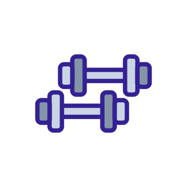 dambıl simgesi vektörü. İnce çizgi işareti. İzole edilmiş kontür sembolü gösterimi