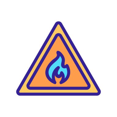 Propan gazı ikon vektörü. İnce çizgi işareti. İzole edilmiş kontür sembolü gösterimi