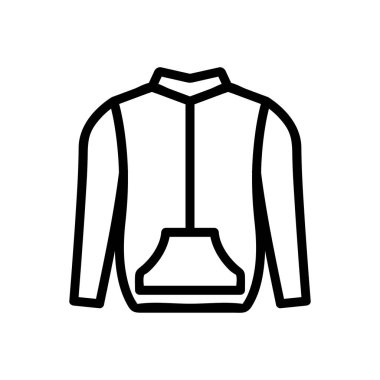 Kazak ikonu vektörü. İnce çizgi işareti. İzole edilmiş kontür sembolü gösterimi