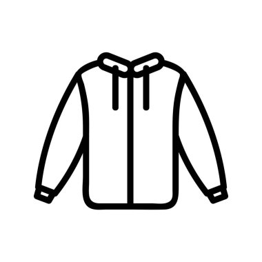 Kazak ikonu vektörü. İnce çizgi işareti. İzole edilmiş kontür sembolü gösterimi