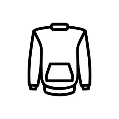 Kazak ikonu vektörü. İnce çizgi işareti. İzole edilmiş kontür sembolü gösterimi