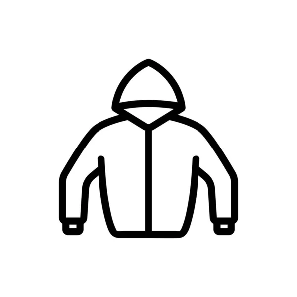 セーターアイコンベクトル 細い線の記号 独立した輪郭シンボルイラスト — ストックベクタ