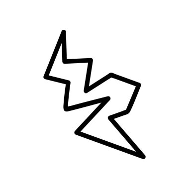 cıvata simgesi vektörü. İnce çizgi işareti. İzole edilmiş kontür sembolü gösterimi