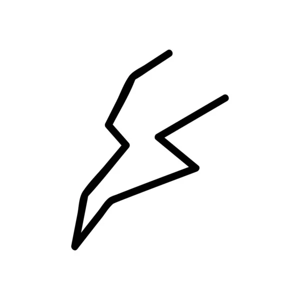 ボルト アイコン ベクトル 細い線の記号 独立した輪郭シンボルイラスト — ストックベクタ