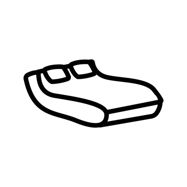 Іконка Ліжка Вектор Знак Тонкої Лінії Ізольована Символьна Ілюстрація Контуру — стоковий вектор