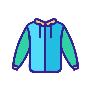 Kazak ikonu vektörü. İnce çizgi işareti. İzole edilmiş kontür sembolü gösterimi