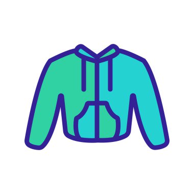 Kazak ikonu vektörü. İnce çizgi işareti. İzole edilmiş kontür sembolü gösterimi