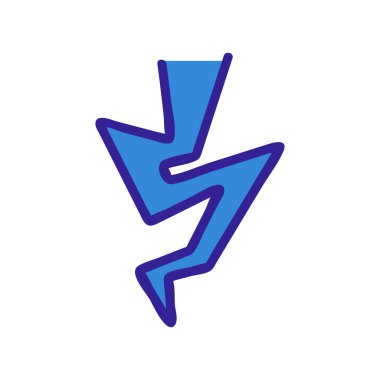 cıvata simgesi vektörü. İnce çizgi işareti. İzole edilmiş kontür sembolü gösterimi