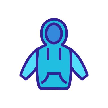 Kazak ikonu vektörü. İnce çizgi işareti. İzole edilmiş kontür sembolü gösterimi