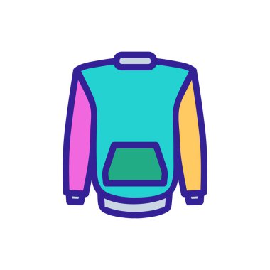 Kazak ikonu vektörü. İnce çizgi işareti. İzole edilmiş kontür sembolü gösterimi