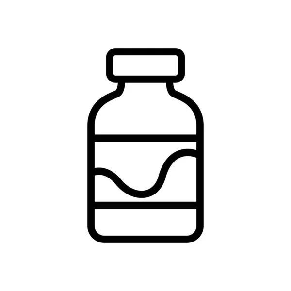 Hausgemachten Joghurt Symbol Vektor Hausgemachtes Joghurt Schild Isolierte Kontursymboldarstellung — Stockvektor
