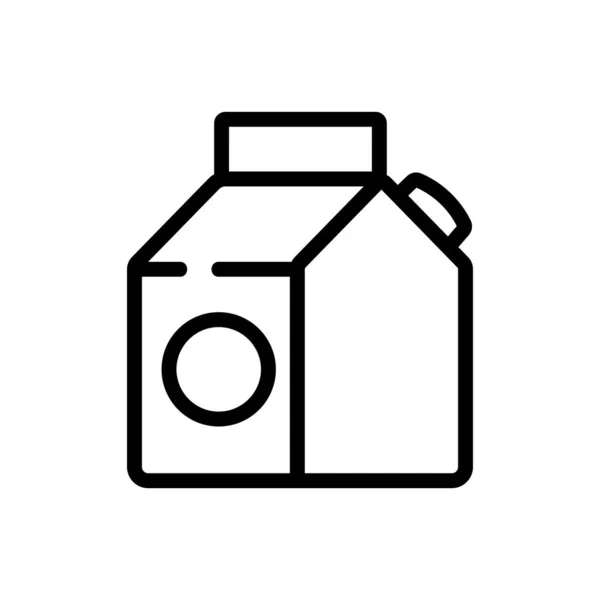 Joghurt Folyékony Ikon Vektor Joghurt Folyadék Jel Izolált Kontúr Szimbólum — Stock Vector