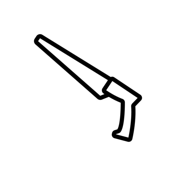 Пила Вектора Иконок Металла Пила Металлического Знака Иллюстрация Изолированного Контура — стоковый вектор