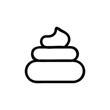 Bok simgesi vektörü. Bok işareti. izole edilmiş sınır sembolü çizimi