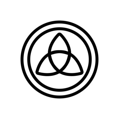 Mistik ikon vektörünün işareti. Mistik işaretin işareti. izole edilmiş sınır sembolü çizimi