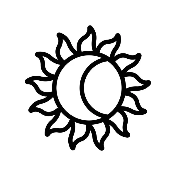 Die Sonne Und Der Mond Mystery Icon Vektor Die Sonne — Stockvektor