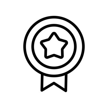 Ödül kazanan ikon vektörü. Ödül kazanan işareti. izole edilmiş sınır sembolü çizimi