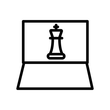 Satranç defteri ikon vektörü. Satranç defteri işareti. izole edilmiş sınır sembolü çizimi