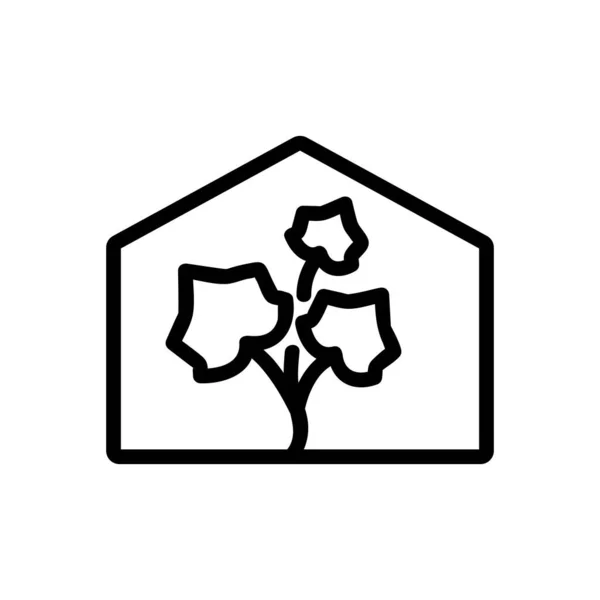 Okurka Skleníkovém Vektoru Okurka Skleníku Izolovaný Symbol Obrysu Ilustrace — Stockový vektor