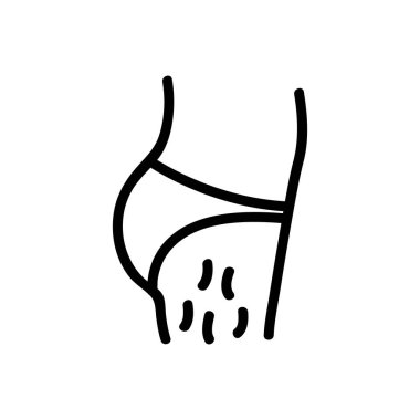 Kıllı bacak ikonu vektörü. Kıllı bacak işareti. izole edilmiş sınır sembolü çizimi