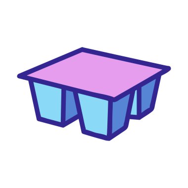 Yoğurt ambalaj ikonu vektörü. Yoğurt ambalaj tabelası. renk izole edilmiş sembol çizimi