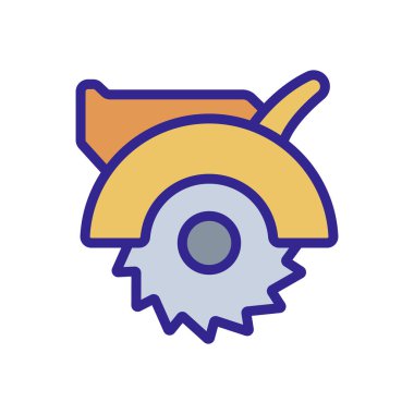 Manuel simge vektörünü gördüm. El işaretini gördüm. renk izole edilmiş sembol çizimi