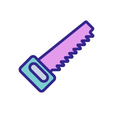 Klassicheskaya simge vektörünü gördü. Klassicheskaya işareti gördü. renk izole edilmiş sembol çizimi