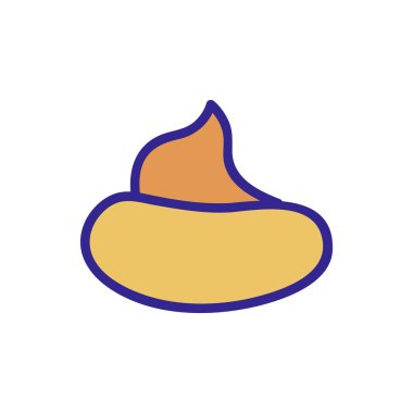 shit dog icon vector. shit dog sign. color isolated symbol illustration