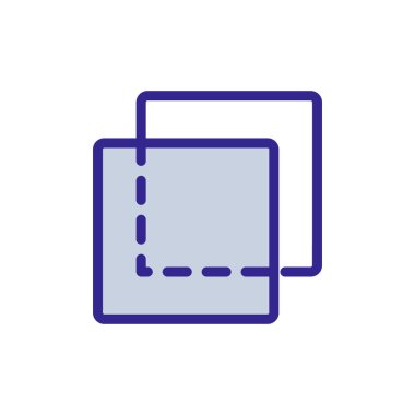 Şeffaf katman simgesi vektörü. Şeffaf tabaka işareti. renk izole edilmiş sembol çizimi