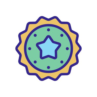 Doğal ürün ikonu vektörü. Doğal ürün işareti. renk izole edilmiş sembol çizimi