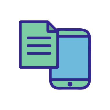 Telefon simgesi vektörüne mesaj at. Mesajdan telefon sinyaline. renk izole edilmiş sembol çizimi