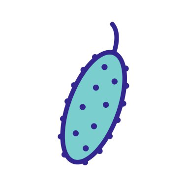 Salatalık dikenli ikon vektörü. Salatalık dikenli tabela. renk izole edilmiş sembol çizimi