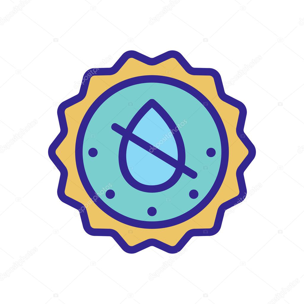does not contain liquid icon vector. does not contain liquid sign. color isolated symbol illustration