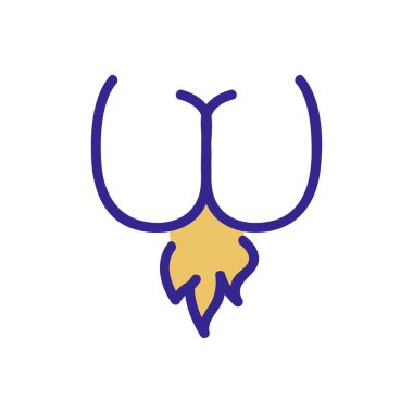 ass farts icon vector. ass farts sign. color isolated symbol illustration