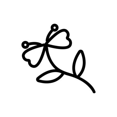 Yaprak ikon vektörlü bitkiler. Yaprak işaretli bitkiler. izole edilmiş sınır sembolü çizimi