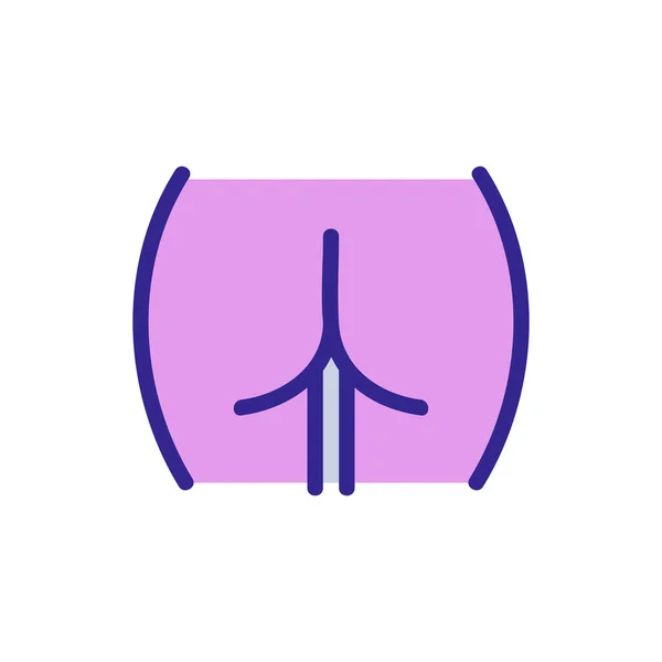 Ass Girls Icon Vector Ass Girls Sign Color Isolated Symbol — ストックベクタ