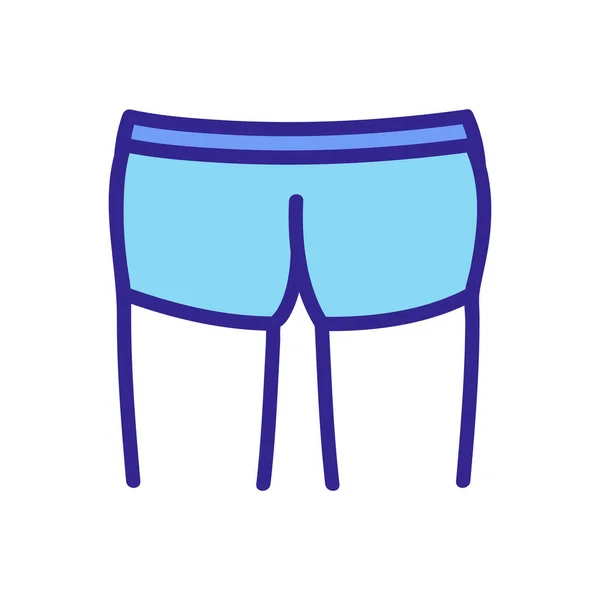 Ass Panties Icon Vector Ass Panties Sign Color Isolated Symbol — Wektor stockowy