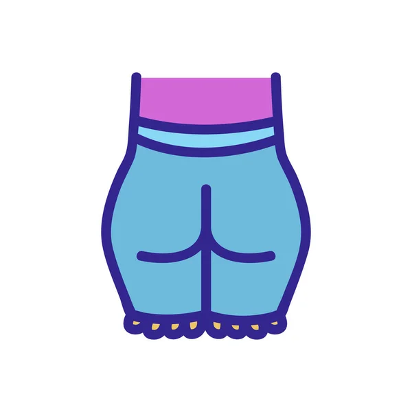 Ass Female Icon Vector Ass Female Sign Color Isolated Symbol — ストックベクタ