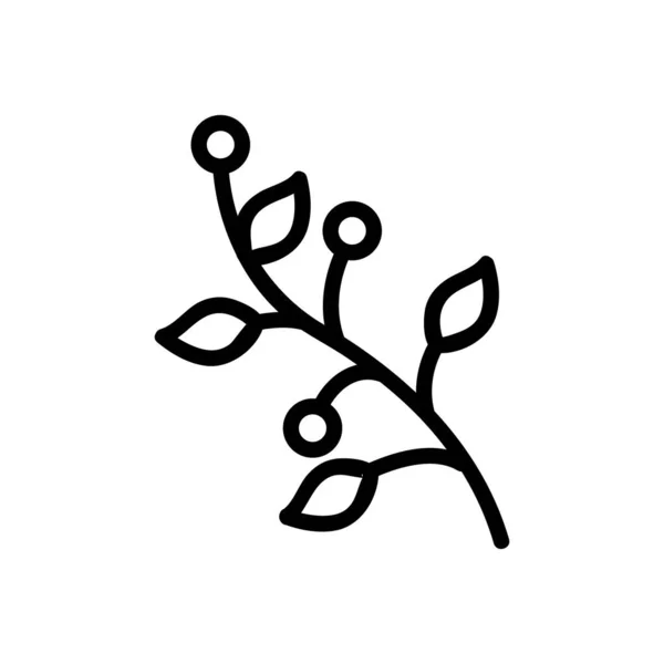 Egy Kert Ikonvektorában Egy Kerti Táblán Izolált Kontúr Szimbólum Illusztráció — Stock Vector