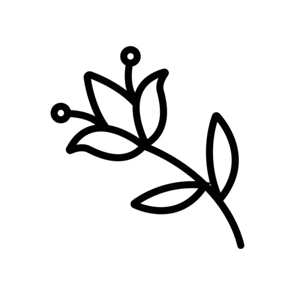 Virág Kártevő Ikon Vektor Virág Kártevő Jel Izolált Kontúr Szimbólum — Stock Vector