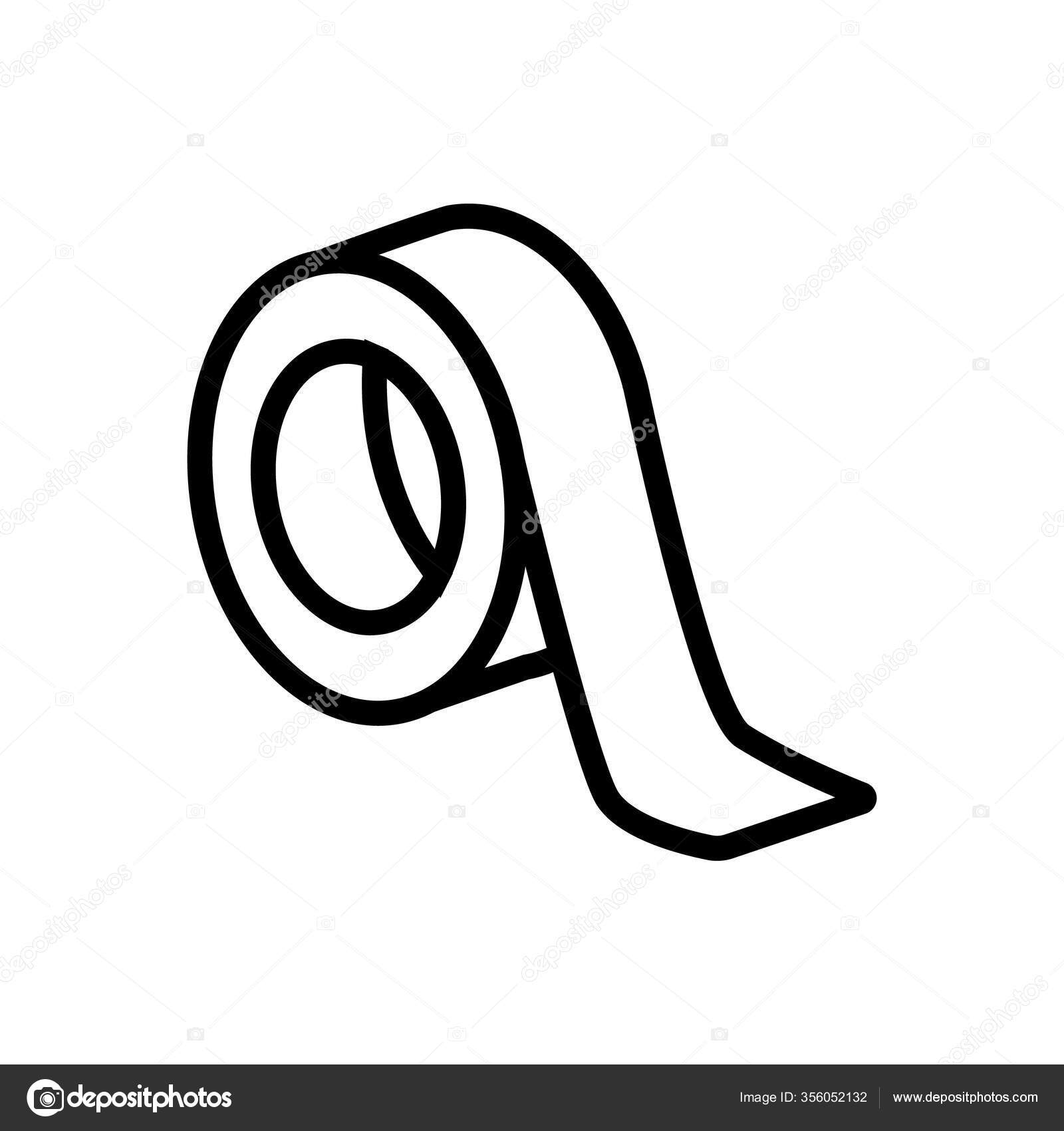 Rolo Fita Adesiva Vetor Ícone Rolo Fita Adesiva Ilustração Símbolo Vetor de  ©vectorwin 356052132, image size:1600x1700