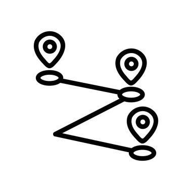 Yönlendirme simgesi vektörü. Sürücü yön tabelası. izole edilmiş sınır sembolü çizimi