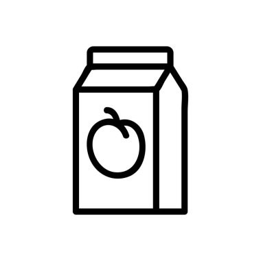 Erik suyu ikonu vektörü. Erik suyu işareti. izole edilmiş sınır sembolü çizimi