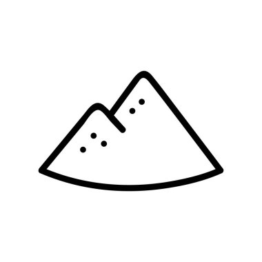 Kompost yığını ikon vektörü. Gübre yığını işareti. izole edilmiş sınır sembolü çizimi