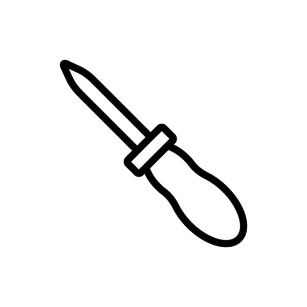 Cuchillo Para Vector Icono Piel Cuchillo Para Signo Piel Ilustración — Archivo Imágenes Vectoriales
