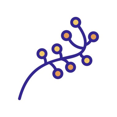 Çiçek otu ikonu vektörü. Çiçek otu işareti. renk izole edilmiş sembol çizimi