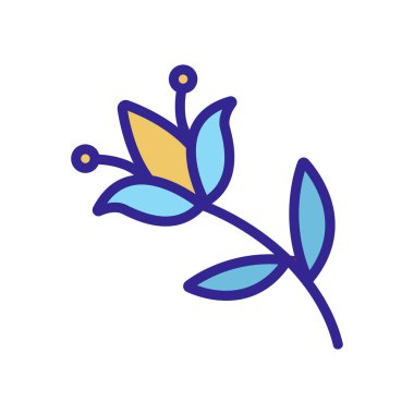 Çiçek haşere ikonu vektörü. Çiçek haşere burcu. renk izole edilmiş sembol çizimi